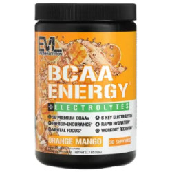 BCAA и электролиты, BCAA Energy Plus Electrolytes EVLution Nutrition, вкус манго апельсин, 333 г