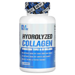 Коллаген гидролизованный, EVLution Nutrition Hydrolyzed Collagen, 60 таблеток