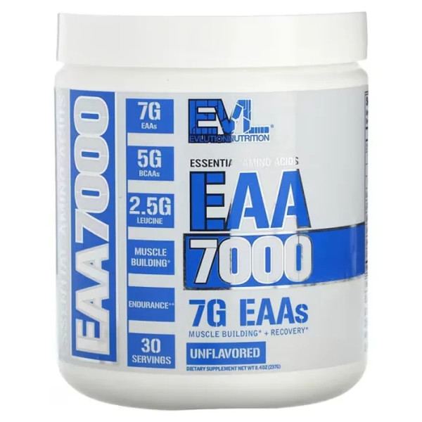 Незамінні амінокислоти, EAA 7000, EVLution Nutrition, без смаку, 237 г