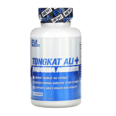 Тонгкат алі та фадогія агрестис 400 мг, Tongkat Ali Fadogia Agrestis EVLution Nutrition, 60 рослинних капсул, 200 мг на капсулу