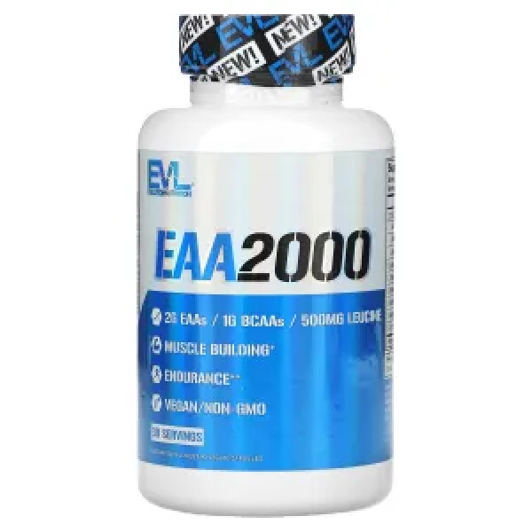 Незамінні амінокислоти, EAA2000, EVLution Nutrition, 2000 мг, 90 рослинних капсул