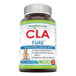 КЛК 1000 мг, Pure Naturals CLA, 120 гелевых капсул