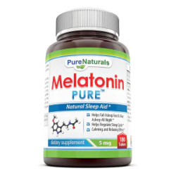 Мелатонин 5 мг, Melatonin Pure Naturals, 180 таблеток