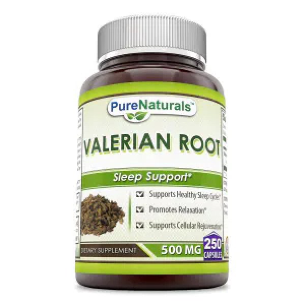 Корінь валеріани, Valerian Root, Pure Naturals, 500 мг, 250 капсул