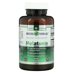 Мелатонін 10 мг, Amazing Nutrition Melatonin, 250 таблеток