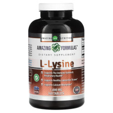 L-лізин 1000 мг, Amazing Nutrition L-Lysine, 360 таблеток