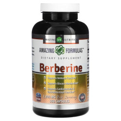 Берберин 1000 мг, Amazing Nutrition Berberine, 360 капсул (500 мг на капсулу)