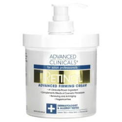 Ретиноловий зміцнювальний крем, без ароматизаторів Retinol Advanced Clinicals, 454 г