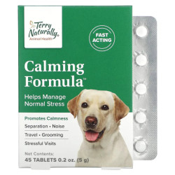 Заспокійлива для собак, Terry Naturally Calming Formula, 45 таблеток (5 г)