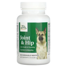 Підтримка суглобів для собак, Joint & Hip Terry Naturally, 60 жувальних вафель, 82 г