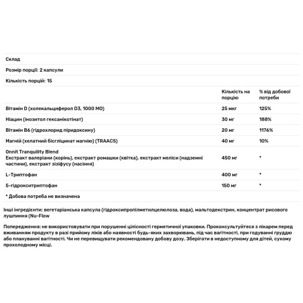 Новий настрій, Mood & Relaxation, New Mood, Onnit, 30 капсул