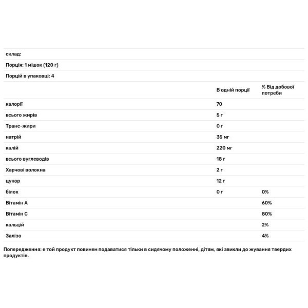 Дитяче пюре з яблуком, чорницею і гранатом, Happy Squeeze, Nurture Inc. (Happy Baby), органік, 4 пакети по 90 г
