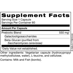 Пробіотик, Klaire Labs Galactomune, 60 капсул