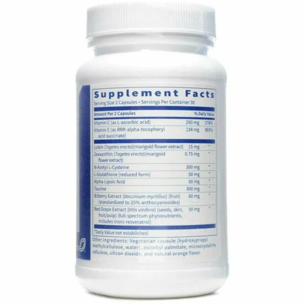 Антиоксидантна підтримка для очей, Ocuthera, Klaire Labs, 60 вегетаріанських капсул