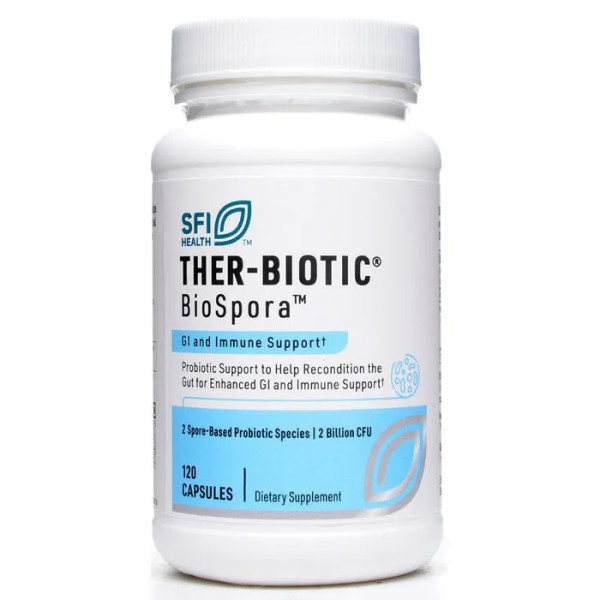 Пробіотик, Biospora, Klaire Labs, 120 капсул