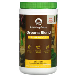 Суперфуд, шоколадний напій, Amazing Grass Green Superfood, 480 г