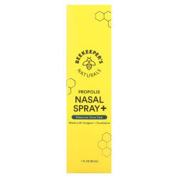 Спрей назальный с прополисом, Propolis Nasal Spray+ Beekeeper's Naturals, комплекс для пазух, 30 мл
