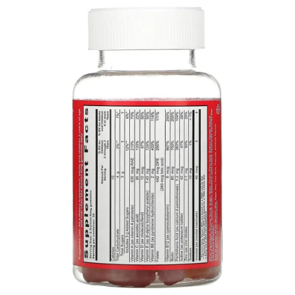 Мультивітаміни + мінерали для дітей, Multi Vitamin + Mineral, GummiKing, виноград, лимон, апельсин, полуниця та вишня, 60 жувальних цукерок