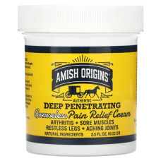 Знеболюючий крем, Pain Cream Amish Origins, глибоко проникає, нежирний, 99,22 г