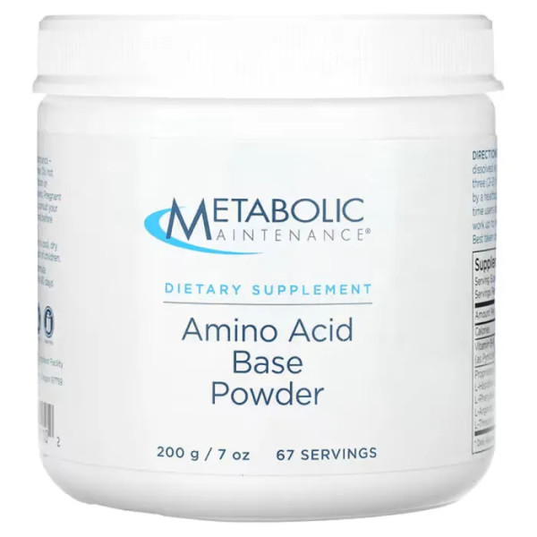 Комплекс амінокислот у порошку, Amino Acid Base Powder, Metabolic Maintenance, 200 г