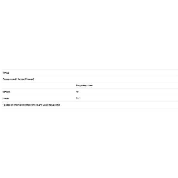 Гліцин в стіках, Glycine Sticks, Metabolic Maintenance, 30 стіків по 3 г кожен