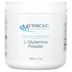 L-глютамін, порошок, Metabolic Maintenance L-Glutamine Powder, 200 г