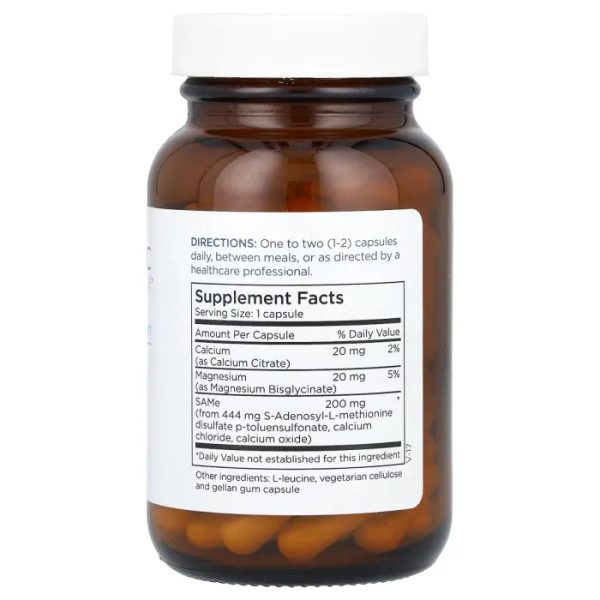 S-аденозилметіонін, SAMe, Metabolic Maintenance, 200 мг, 60 капсул