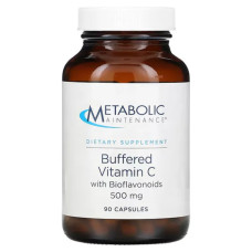Витамин C буферизованный 500 мг, Metabolic Maintenance Buffered Vitamin C with Bioflavonoids, 90 капсул