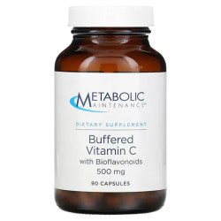 Вітамін C буферизований 500 мг, Metabolic Maintenance Buffered Vitamin C with Bioflavonoids, 90 капсул
