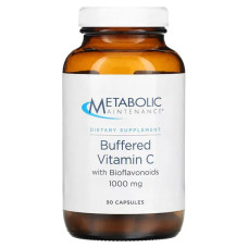 Вітамін C 1000 мг з біофлавоноїдами буферизований, Metabolic Maintenance Vitamin C with Bioflavonoids, 90 капсул
