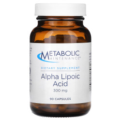 Альфа-липоевая кислота, Metabolic Maintenance Alpha Lipoic Acid, 300 мг, 90 капсул