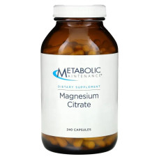 Магній цитрат, Metabolic Maintenance Magnesium Citrate, 250 капсул