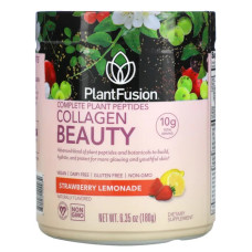 Комплекс рослинних пептидів, PlantFusion Complete Plant Peptides, полуничний лимонад, 180 г