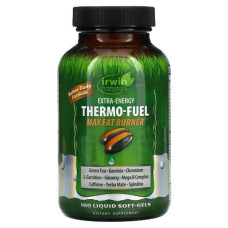 Термогенний жироспалювач, Irwin Naturals Extra-Energy Thermo-Fuel Max Fat Burner, 100 м'яких капсул