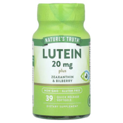 Лютеїн, Nature's Truth Lutein, 39 гелевих капсул швидкого вивільнення