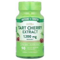 Терпка вишня екстракт 1200 мг, Ultra Tart Cherry Extract Nature's Truth, 90 капсул швидкого вивільнення