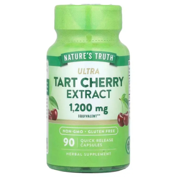 Терпка вишня, Ultra Tart Cherry Extract, Nature's Truth, екстракт, 1200 мг, 90 капсул швидкого вивільнення