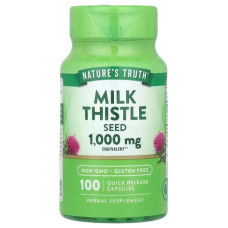 Розторопша екстракт насіння 1000 мг, Milk Thistle Seed Extract Nature's Truth, 100 капсул швидкої дії