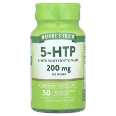 5-HTP 200 мг, Nature's Truth 5-HTP, 50 капсул