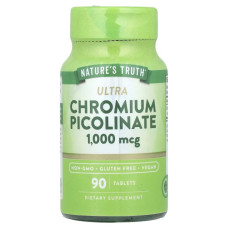Хром піколінат 1000 мкг, Nature's Truth Ultra Chromium Picolinate, 90 таблеток