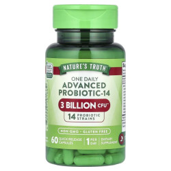 Пробіотики 3 млрд ДЕЯ, Nature's Truth One Daily Advanced Probiotic-14, 60 капсул швидкого вивільнення