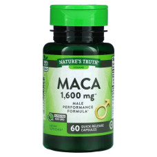 Мака 1600 мг, Maca Nature's Truth, 60 капсул быстрого высвобождения