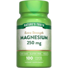 Магній 250 мг посилена формула, Natures Truth Magnesium, 100 каплет