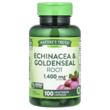 Эхинацея и желтокорень, Echinacea & Goldenseal Root Nature's Truth, 100 вегетарианских капсул