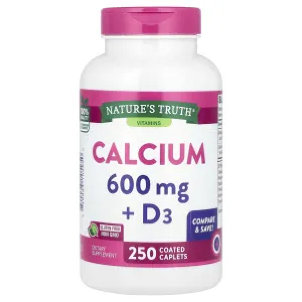 Кальцій+вітамін D3, Calcium+D3, Nature's Truth, 250 таблеток