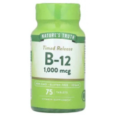 Вітамін B12 пролонгованої дії 1000 мкг, Nature's Truth Time Release Vitamin B12, 75 таблеток
