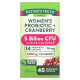 Пробіотики для жінок з журавлиною, Women's Probiotic + Cranberry, Nature's Truth, 40 вегетаріанських капсул