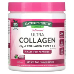 Колаген, Ultra Collagen Nature's Truth, порошок, без ароматизаторів, 198 г