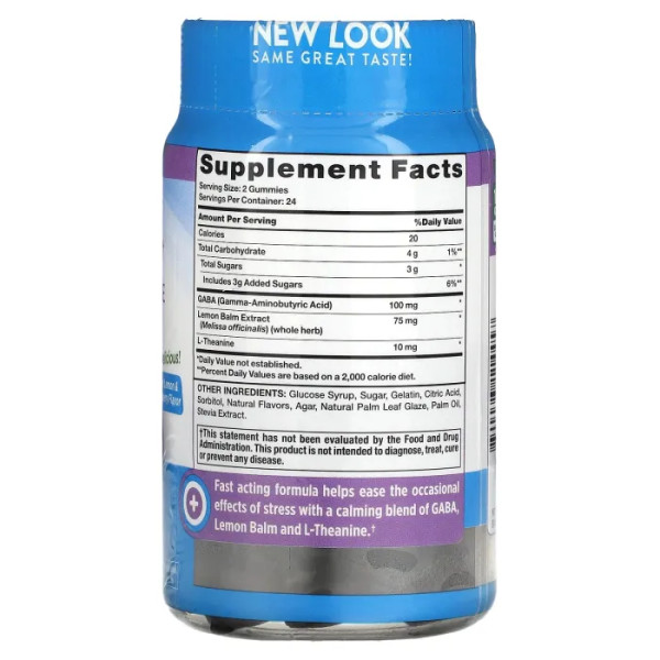 Підтримка при стресі, Stress Support+, Nature's Truth, з ГАМК та L-теаніном, смак лимон та полуниця, 48 жувальних цукерок