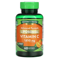 Вітамін C ліпосомальний 1650 мг, Liposomal Vitamin C Nature's Truth, 60 гелевих капсул швидкого вивільнення (550 мг у капсулі)